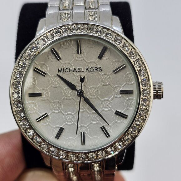 Michael Kors Silver Women's Watch with Crystal Accents - Picture 3 of 13